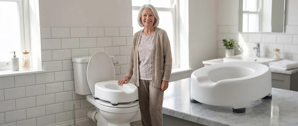 Seniorin geniesst den Komfort zu Hause